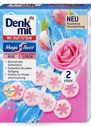 Туалетный блок denkmit magic twist 2шт