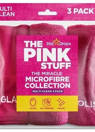 Набор из 3 микрофибровых салфеток the pink stuff
