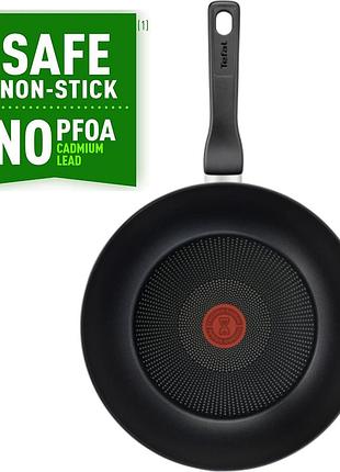 Сковорода tefal force wok 28 см c2861932 з 3-шаровим титановим покриттям
