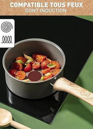Сотейник tefal renew eco design 2 л 18 см c4252913 із керамічним покриттям