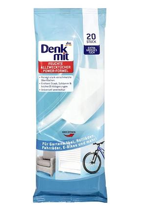 Вологі серветки denkmit heavy duty універсальні, 20 шт