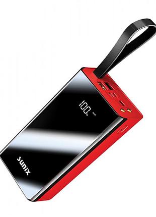 Повербанк sunix (pb-11) 30000 mah, 2.4a, 5v, red (внешний аккумулятор power bank)