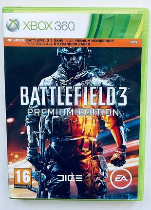 Battlefield 3: premium edition, б/у, русская версия - диск для xbox 360