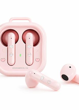 Бездротові сенсорні навушники sanrio my melody tws bluetooth зі звуком hifi 360° та ші-шумозаглушенням рожеві