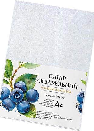 Бумага для акварели а4 772549, 200г/м2, 50 листов