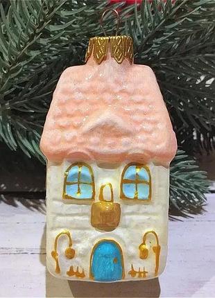 Новорічна ялинкова іграшка "домик великий"
