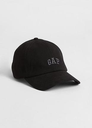 Кепка gap logo чоловіча чорна (one size)