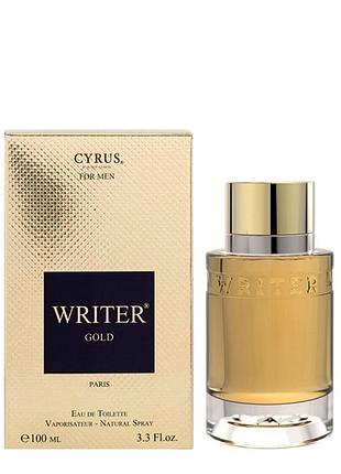 Парфумированая вода для мужчин paris bleu writer gold 100 мл