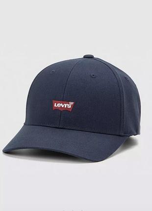 Кепка levi’s чоловіча темно-синя з логотипом