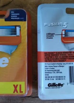 Змінні касети gillette fusion5 – 8 шт. (оригінал, жилет фьюжн)