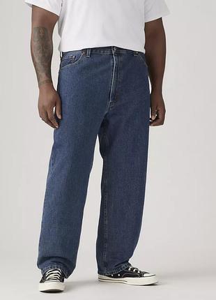 Джинсы мужские levi's 550 relaxed fit men’s jeans big & tall темно-синие w50 l28