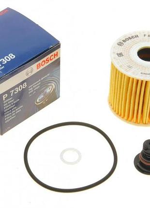 Масляний фільтр bosch f026407308 hyundai i30, i40 i, i40 i cw, kona, tucson, tucson/suv kia ceed, optima, proceed, sportage iv,