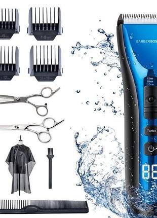 Машинка для стрижки barberboss qr-2081 аккумуляторная, профессиональная, usb, лёгкая б/в, коробка не от этой модели