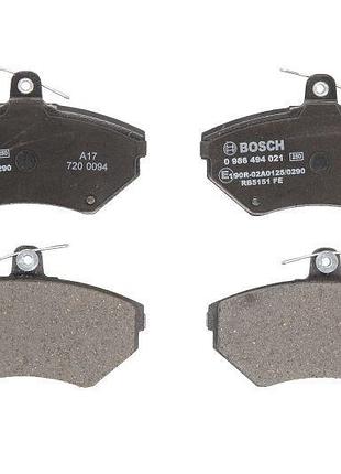Комплект тормозных колодок передние bosch 986494021 audi 80 b4, a4 b5 vw passat b5 1.6-2.8 09.91-09.01