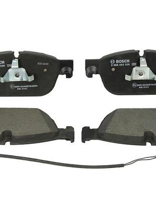 Комплект тормозных колодок передние bosch 986494526 ds ds 4, ds 5 citroen c5 iii, c6, ds4, ds5 peugeot 308, 308 i, 407