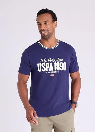 Мужская футболка u.s. polo assn. синяя l