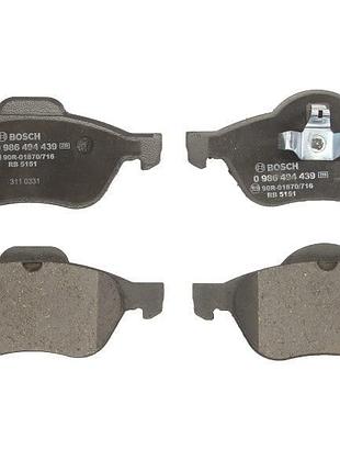 Комплект тормозных колодок передние bosch 0986494439 renault clio iii, clio iii/hatchback, megane ii, kombi, scenic ii