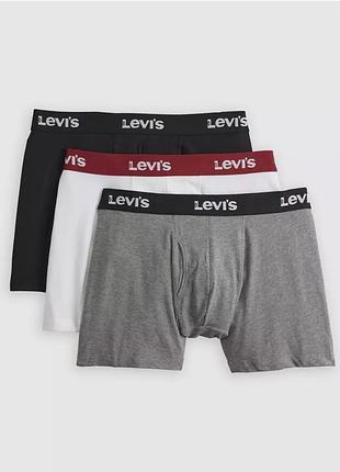 Труси чоловічі levi’s boxer briefs 3-pack розмір s