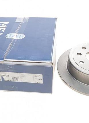 Диск гальмівний meyle 29-15 523 0002 (задній) chevrolet lacetti/nubira 05- (258x10.5)