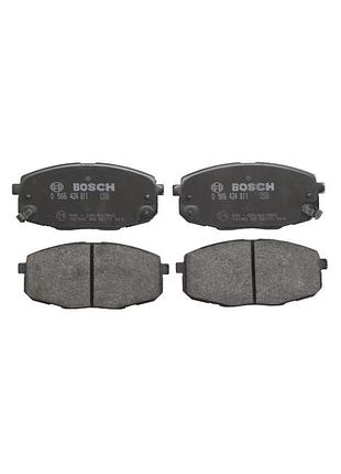Комплект гальмівних колодок передні bosch 986424811 hyundai i30 kia carens i, cee'd, cerato ii, cerato koup ii, pro cee'd