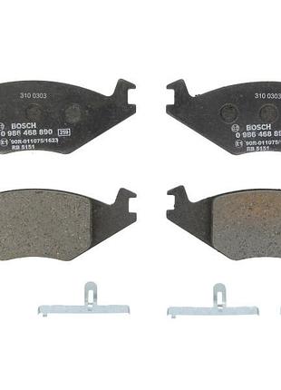 Комплект тормозных колодок передние bosch 0986468890 seat cordoba, ibiza ii vw golf ii, jetta ii, polo, polo classic