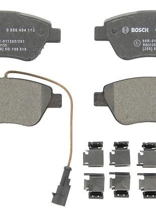 Комплект тормозных колодок передние bosch 986494113 abarth 500 / 595 / 695 alfa romeo mito citroen nemo, nemo/minivan