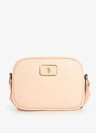 Сумка жіноча кросбоді u.s. polo assn. peach flu (персиковий колір)