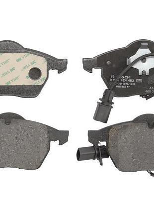 Комплект тормозных колодок передние bosch 986424482, audi a4 b5, a4 b6, a4 b7, a6 c5, a6 c6, tt vw passat b5