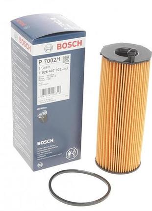 Масляний фільтр bosch f026407002 audi a4 b7, a4 b8, a5, a6 allroad c6, a6 c6, a8 d3, q7 vw phaeton, touareg 2.7d-4.2d 05.03-03.16