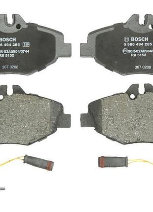 Комплект гальмівних колодок передні bosch 986494285 mercedes e t-model (s211), e (vf211), e (w211) 1.8-3.2d 03.02-07.09