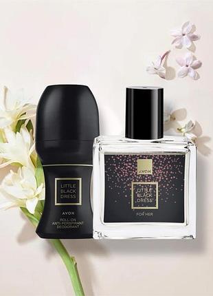 Little black dress avon набор аромат 30 мл и шариковый дезодирант 50 мл