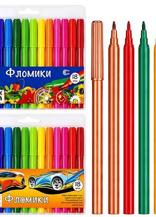 Фломастеры 18 цветов "фломики"