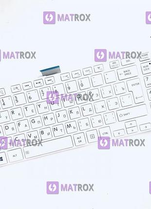 Оригинальная клавиатура для ноутбука toshiba satellite c55d, c55t, c70, c70d, c75, c75d series, rus, white