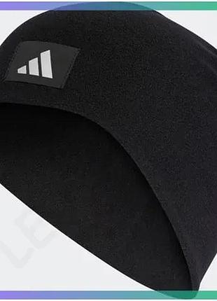 Шапка adidas ess fleece bea черная утепленная флисовая для зимних пробежек и активного отдыха sku_ib2660
