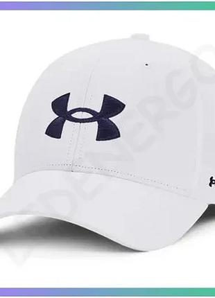 Кепка under armour golf96 hat біла регульована кепка для чоловіків спортивного стилю one size sku_1361547-101