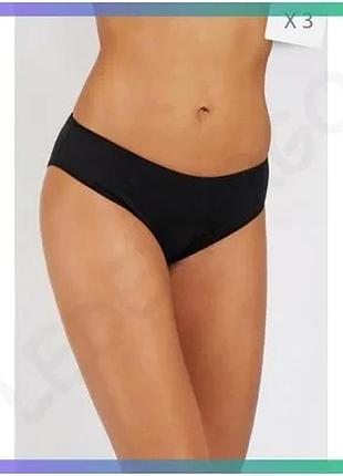Трусы-сліпи kappa slip mini 3p черные для женщин s 3 пары комфортные из бавовны и эластана sku_k2121 nero