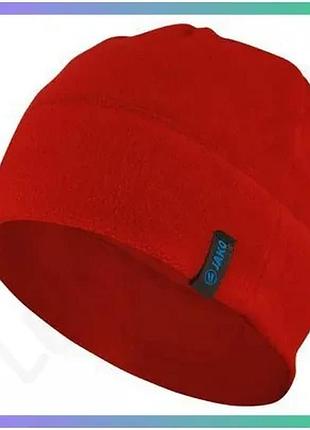 Шапка jako fleece cap красная унисекс из микрофлиса для спорта и активного отдыха sku_1224-01
