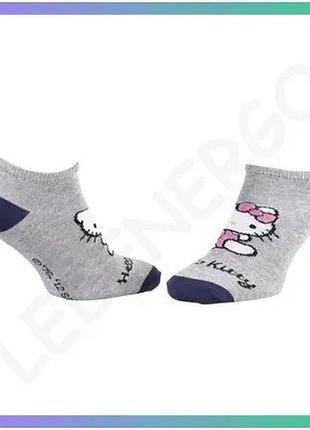Шкарпетки hello kitty court серые с принтом для детей 35-41 унисекс дышащие комфортные sku_13847651-3