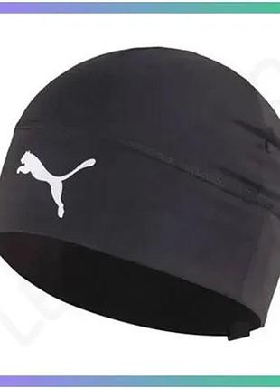 Шапка puma liga beanie jr чорна дитяча універсальна спортивна шапка для тренувань та активного відпочи sku_022786-03