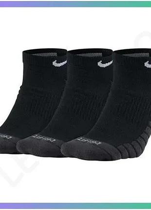 Носки nike u nk everyday max cush ankle 3 пары черные унисекс 46-50 для тренировок и спорта sku_sx5549-010