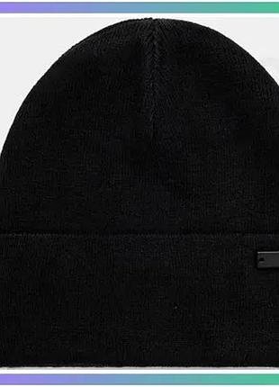 Шапка adidas tonal met bean черная унисекс из акрила для спорта и повседневной носки sku_jf3662