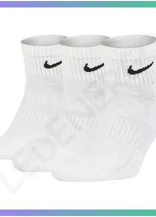 Шкарпетки nike u nk everyday cush ankle 3pr білий унісекс 42-46 спортивні шкарпетки для активного відп sku_sx7667-100