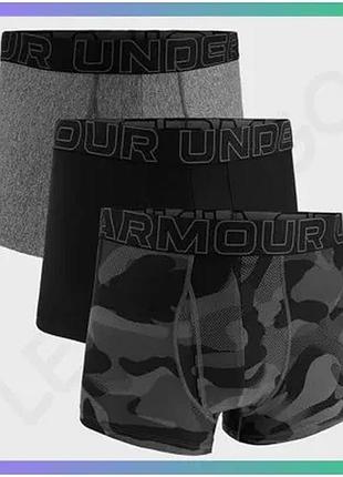 Трусы under armour m performance tech nov 3in черные серые хаки xxl для мужчин спортивные sku_1383883-001