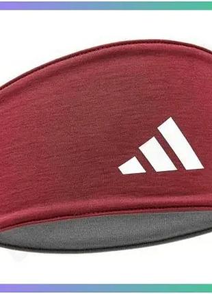 Повязка на голову adidas reversible headband красная женская для бега и фитнеса one size sku_adac-16300rd