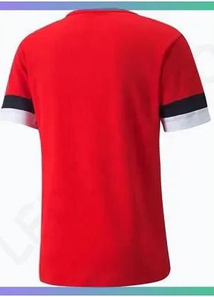 Футболка puma teamrise jersey красная xxl мужская для футбола из полиэстера с высокой воздухопроницаем sku_704932-01
