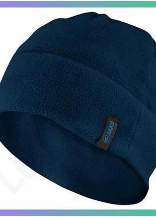 Шапка jako fleece кап темно-синяя для детей из микрофлиса ветронепроницаемая и водоотталкивающая sku_1224-09