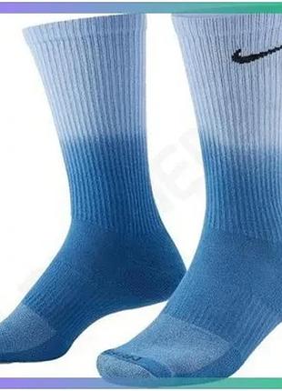 Шкарпетки nike u nk everyday plus cush crew синій блакитний унісекс 42-46 спортивні шкарпетки для комф sku_dh6096-903