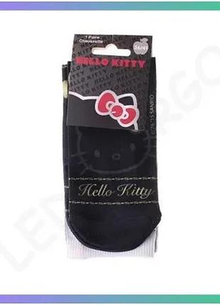 Шкарпетки hello kitty чорні для дітей 36-41 комфортні дихаючі шкарпетки для повсякденного носіння sku_17890735-3