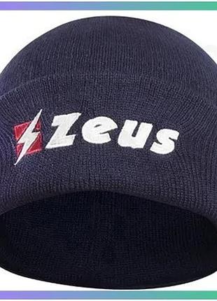 Шапка zeus zuccotto lana синяя для мужчин 100% акрил спортивная шапка для зимних тренировок sku_z00485