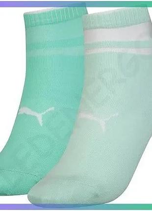 Шкарпетки puma short sock structure 2p женские ментоловые 39-42 для поддержки стопы и комфорта sku_103002001-011
